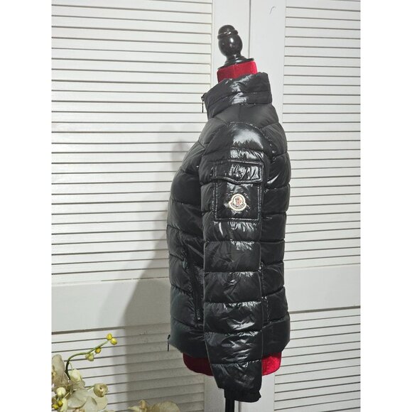 Moncler Women's Black Nylon Down Short Jacket Authentic Tag Size 1 Small 2978 - Picture 4 of 16